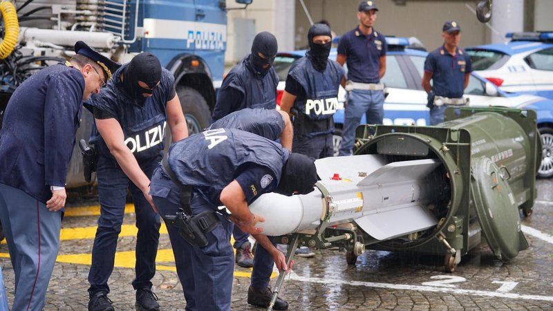 Far Right Fanatics caught with Air-to-Air MISSILE in Italy