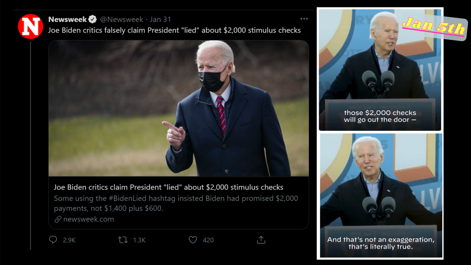 Blue-Q to announce how anger at Biden $2000 lies is sexist, Russian Bot, racist, GOP-enabling Malarkey