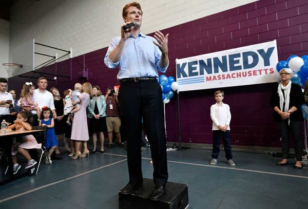 "Ask not what your country can do for you, but what your country can do for me!" Rep. Joe Kennedy III tells Massachusetts